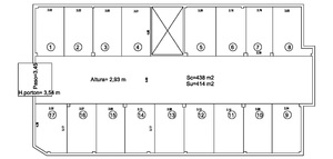 Plano de planta general de Garaje 